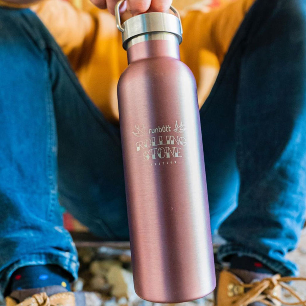 Pink 600ml - Rolling Stone Reusable Water Bottle